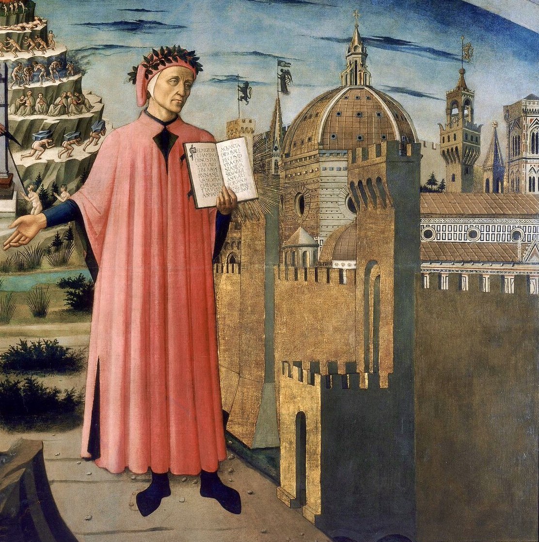 Figure 2: (F1_1_5) Domenico di Michelino, Detail from Dante and his poem, Duomo of Florence