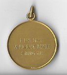Figure 51: (F1_40b) Gold Medal awarded to Patrick Boyde, 1995 (verso)