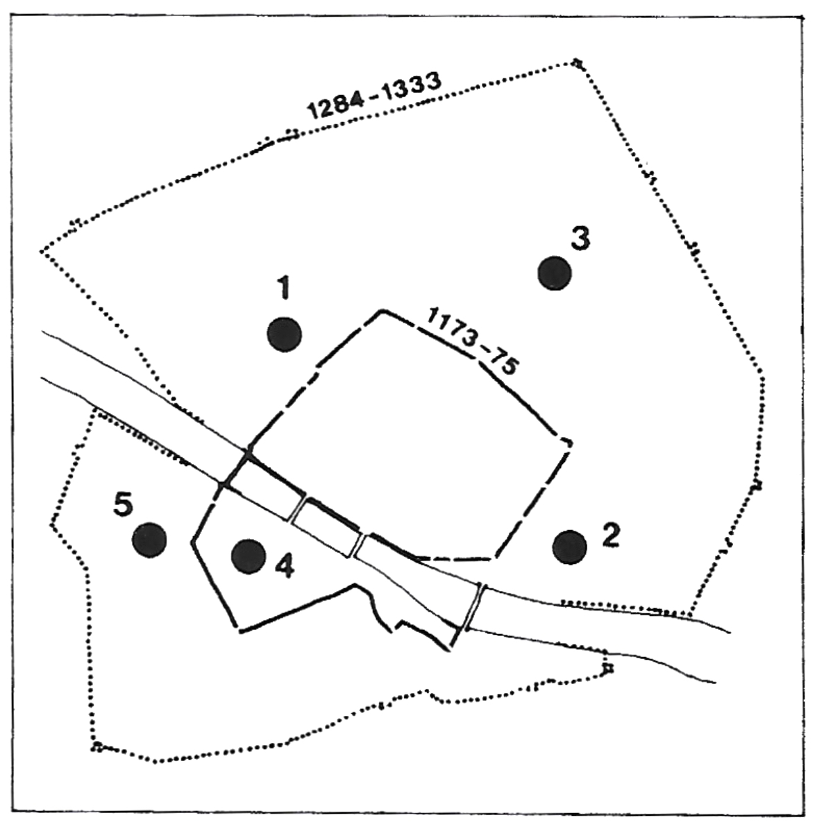 Figure 4: (F2_2) Walls of Florence in the twelfth and thirteenth century