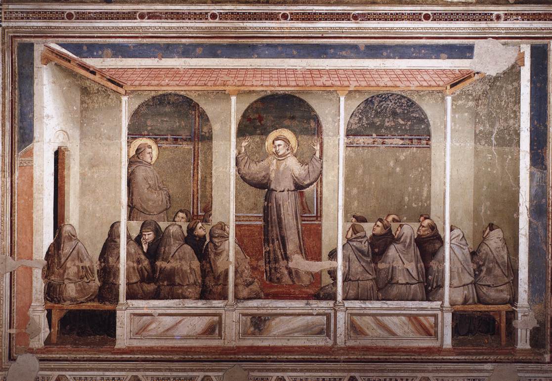 Figure 87: (F2_44) Giotto, Apparition at Arles, Bardi Chapel