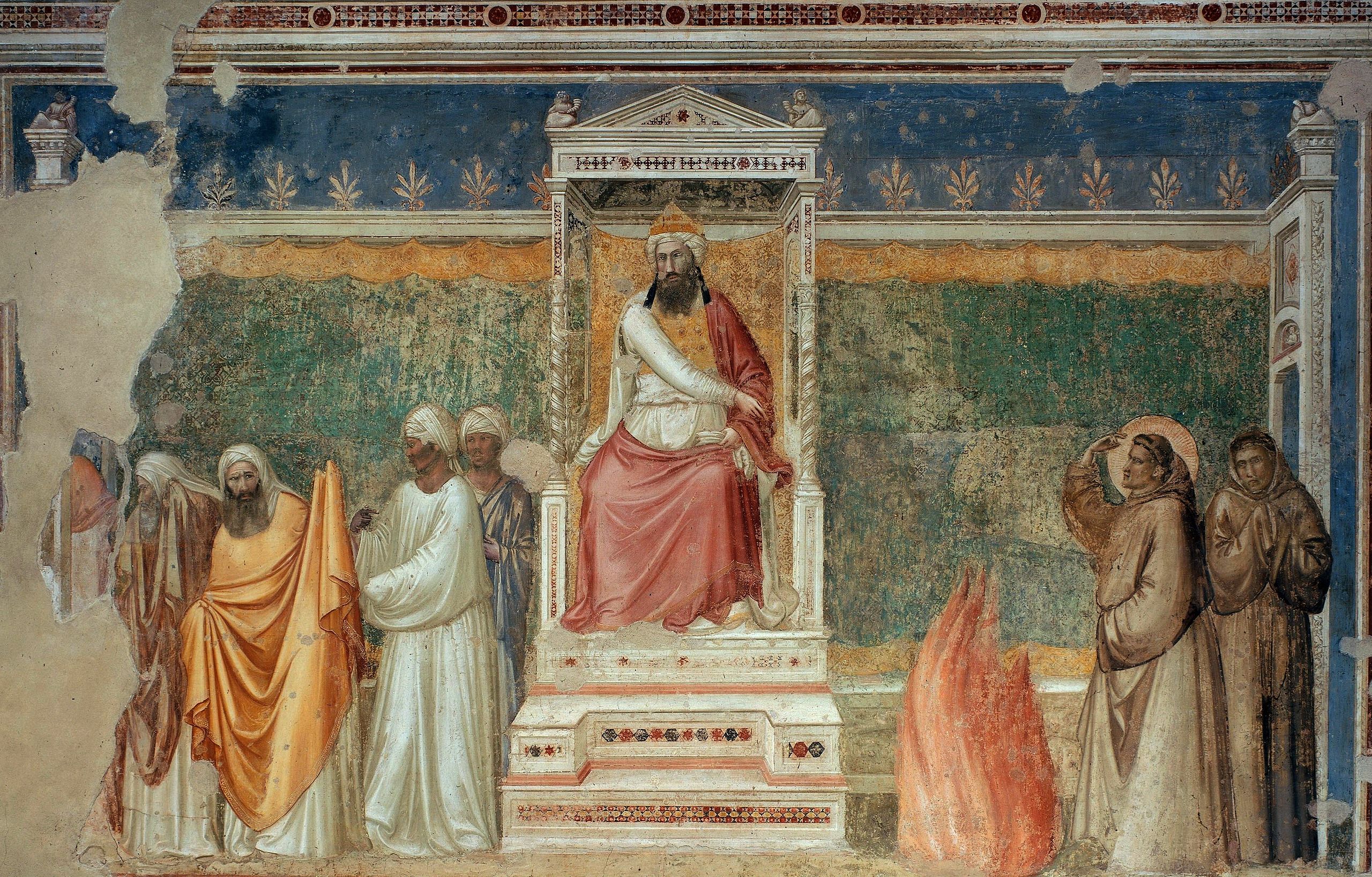 Figure 90: (F2_45) Giotto, Francis before the Sultan, Bardi Chapel