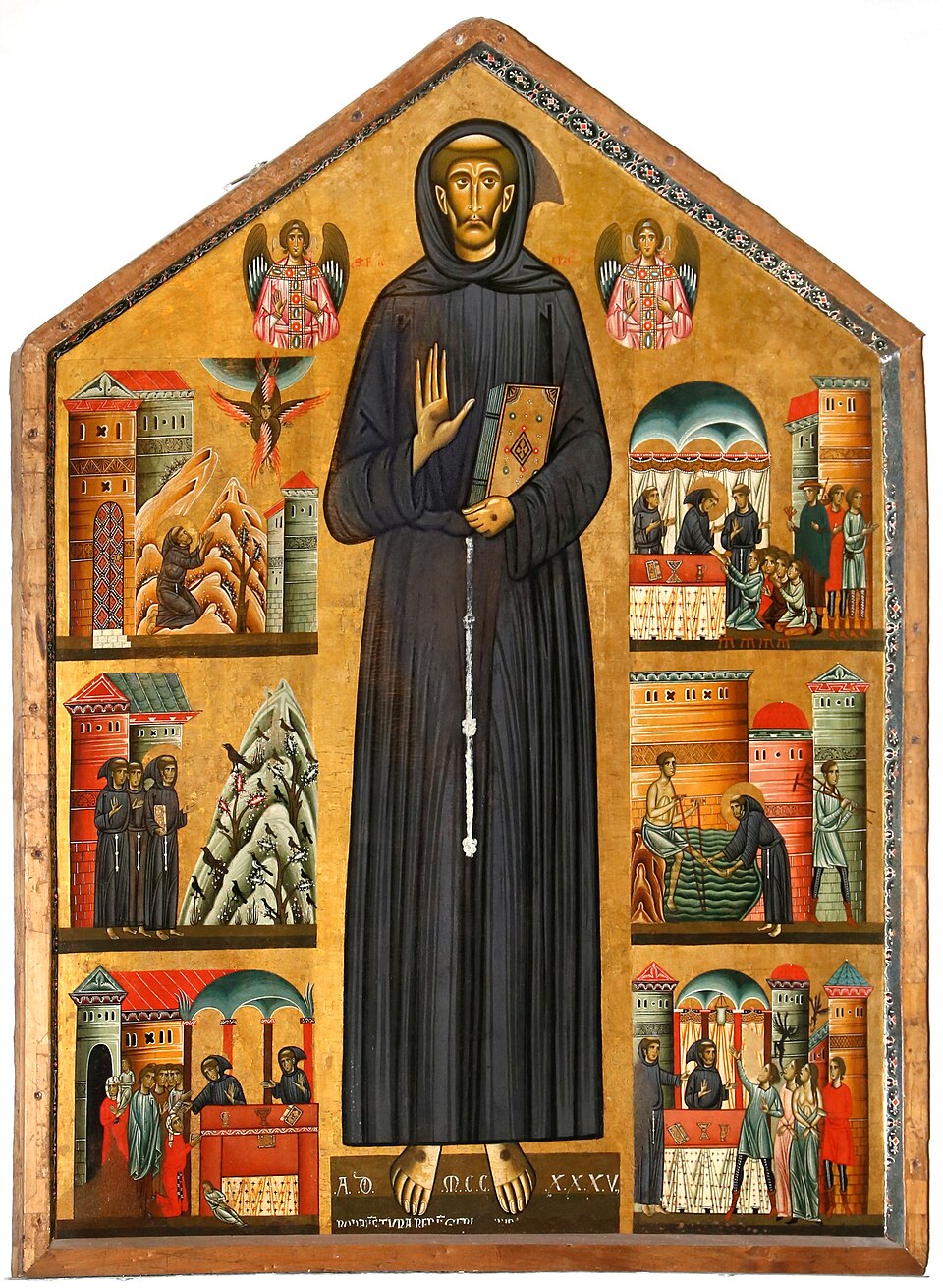 Figure 8: (F2_6) Bonaventura Berlinghieri, Saint Francis and scenes from his life, San Francesco, Pescia