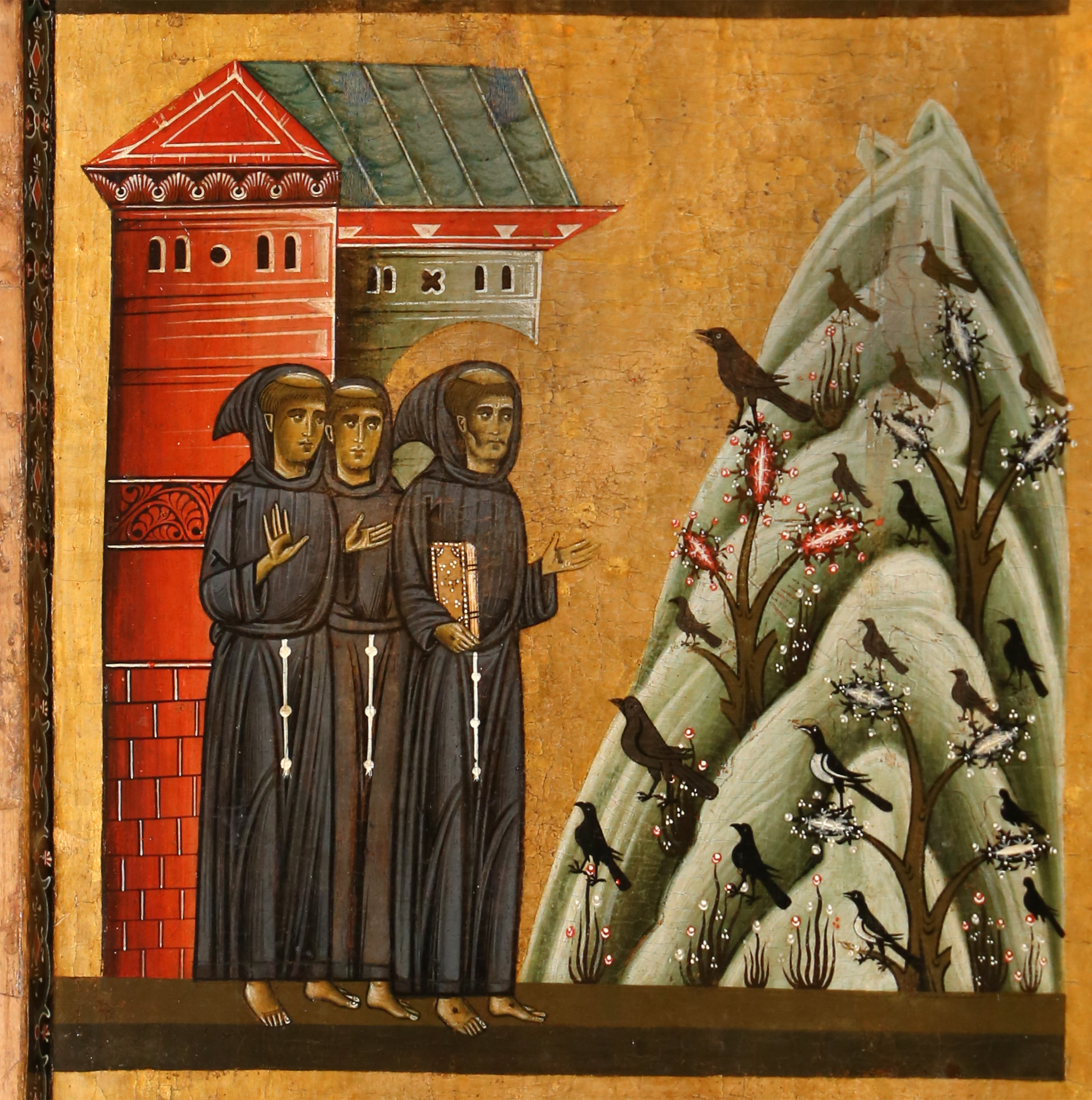 Figure 9: (F2_6a) Detail from Bonaventura Berlinghieri, Saint Francis and scenes from his life