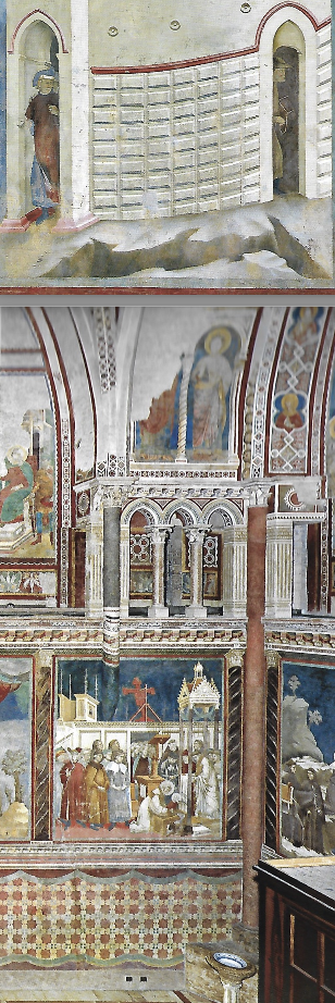 Figure 29: (F2_9c) Upper church NE corner, vertical section of decorative scheme