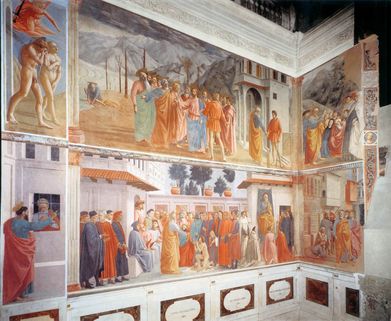 Figure 18: (F3_11a) Left wall of the Brancacci chapel