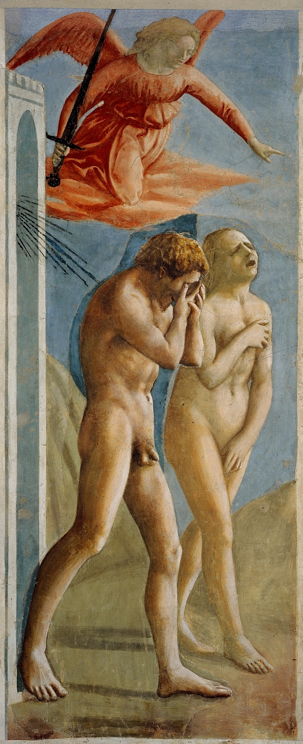 Figure 24: (F3_15a) Masaccio, The Expulsion of Adam and Eve, Brancacci chapel