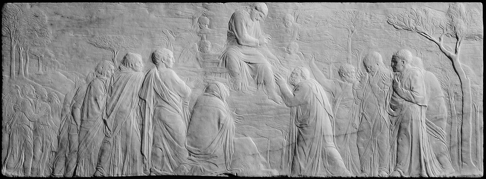 Figure 38: (F3_24) Donatello, The Ascension with Christ giving the Keys to St Peter, V&A