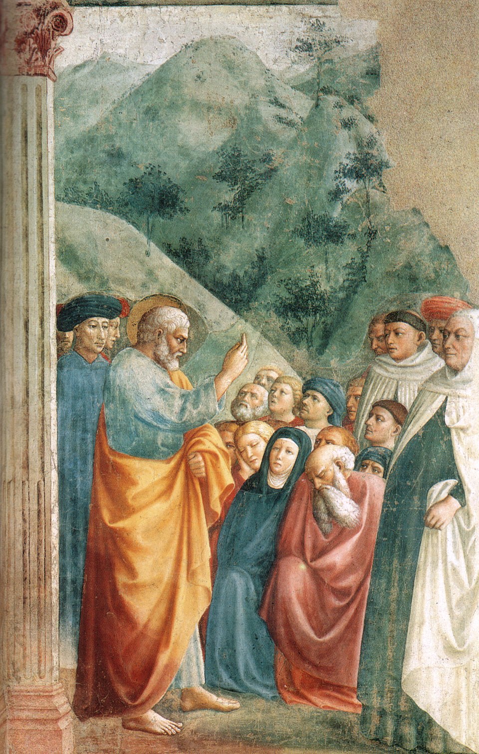 Figure 39: (F3_25) Masolino, Saint Peter Preaching, Brancacci Chapel