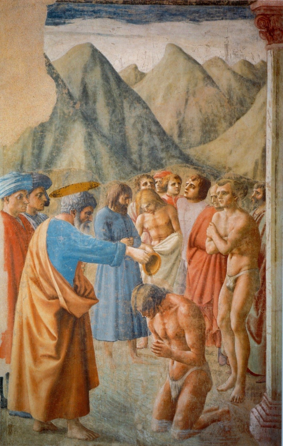Figure 41: (F3_27) Masaccio, The Baptism of the Neophytes, Brancacci Chapel
