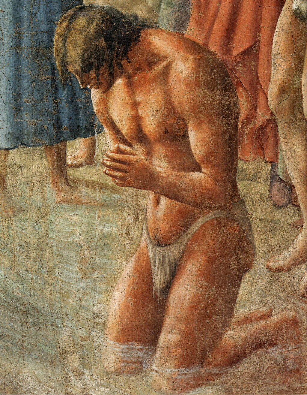 Figure 42: (F3_28) Detail from Masaccio, The Baptism of the Neophytes