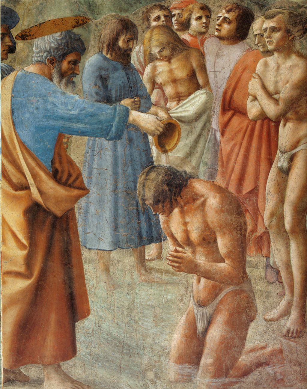 Figure 43: (F3_28a) Detail from Masaccio, The Baptism of the Neophytes