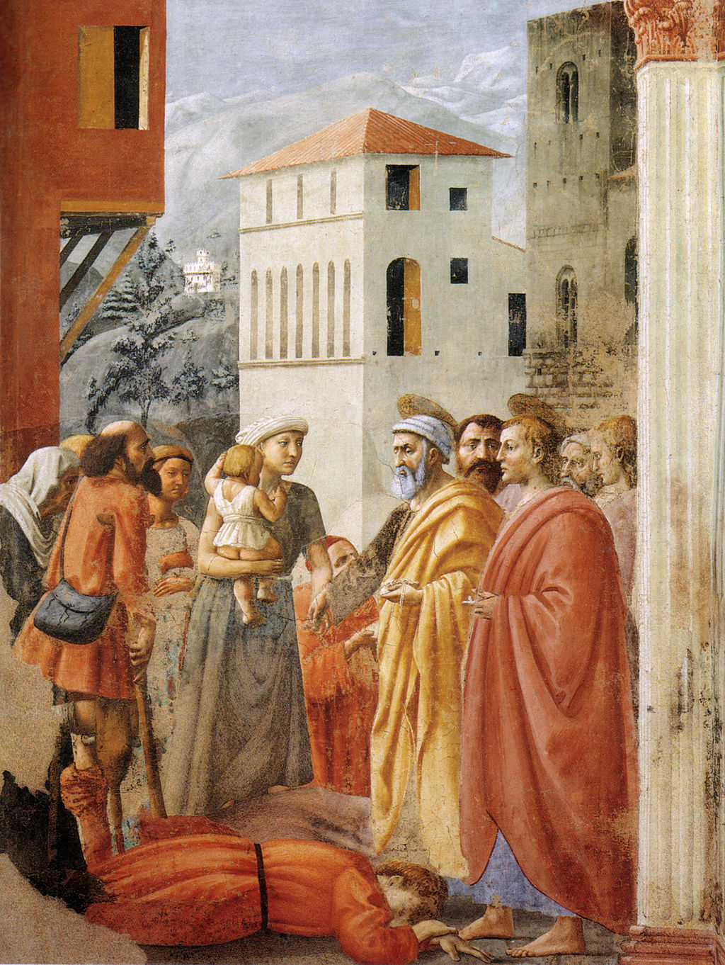 Figure 45: (F3_29a) Masaccio, The Distribution of Alms, Brancacci Chapel