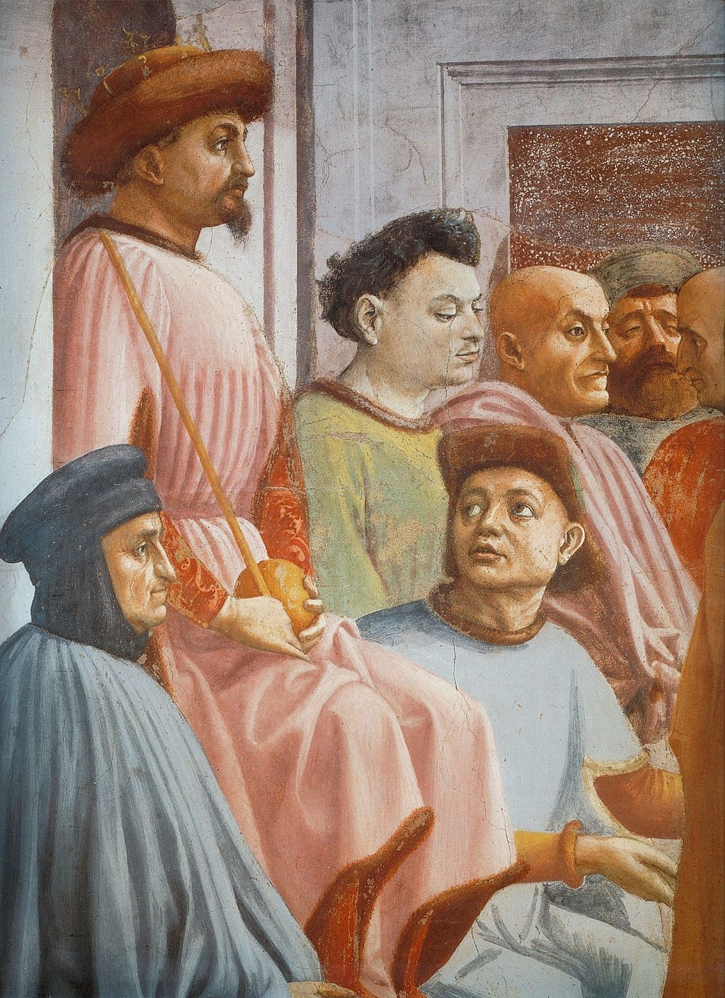 Figure 59: (F3_40) Detail from Masaccio, Raising of the Son of Theophilus
