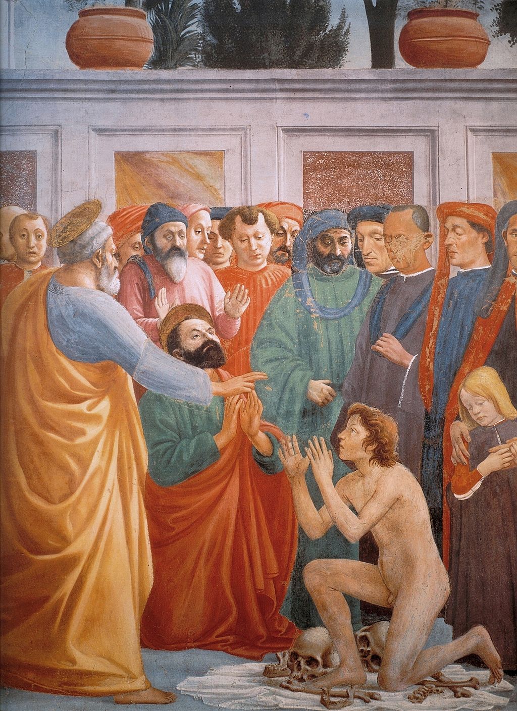 Figure 60: (F3_41) Detail from Masaccio, Raising of the Son of Theophilus