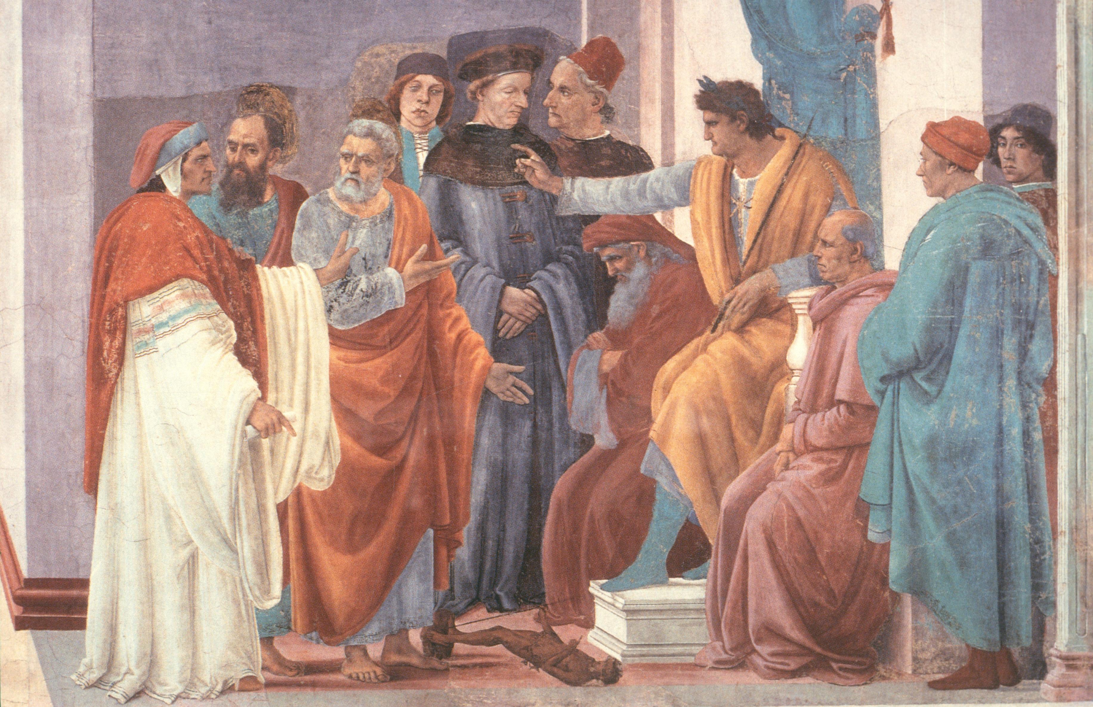 Figure 62: (F3_43) Filippino Lippi, Disputation with Simon Magus