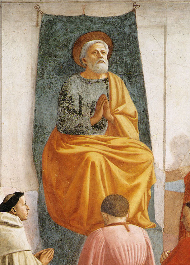 Figure 67: (F3_48) Detail from Masaccio, Saint Peter Enthroned