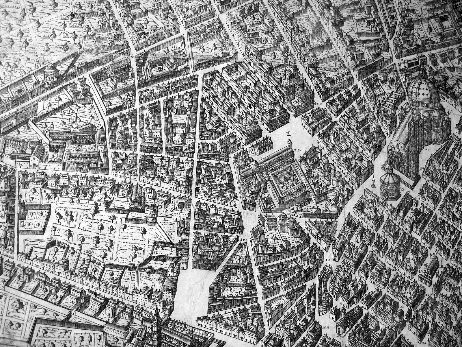 Figure 1: (F4_1) Stefano Buonsignori, Map of Florence, 1484, Museo di Firenze com’era