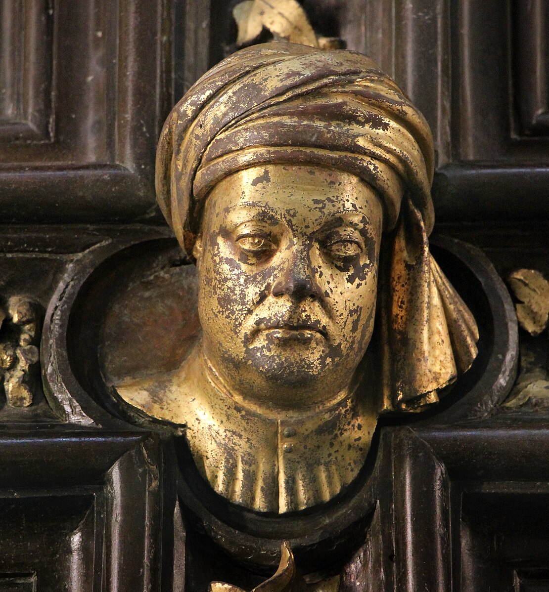 Figure 12: (F4_11) Lorenzo Ghiberti, Self-portrait bust from the North Door of the Baptistery, Museo dell’Opera del Duomo