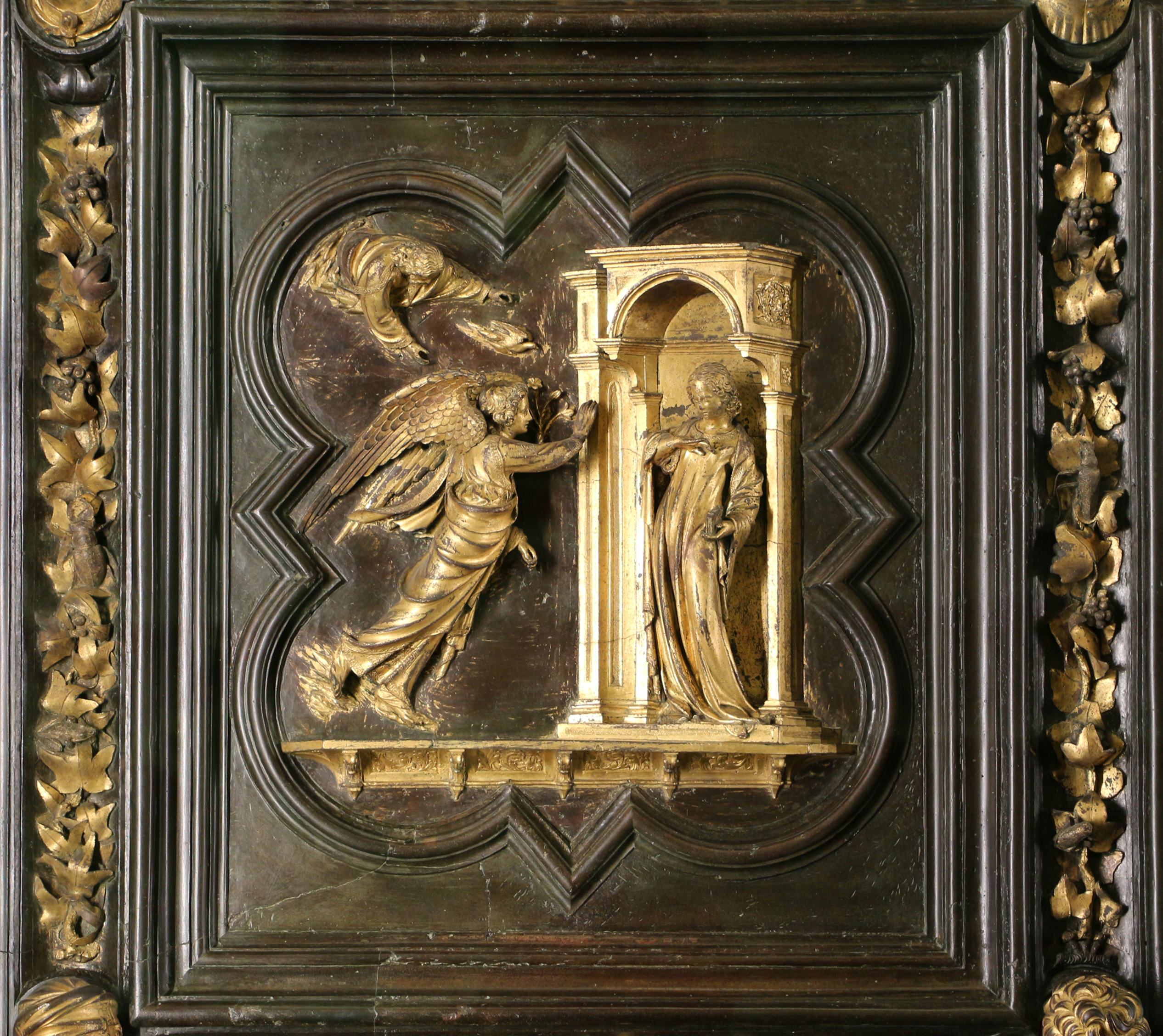 Figure 14: (F4_13) Lorenzo Ghiberti, The Annunciation from North door of Florence Baptistery, Museo dell’Opera del Duomo
