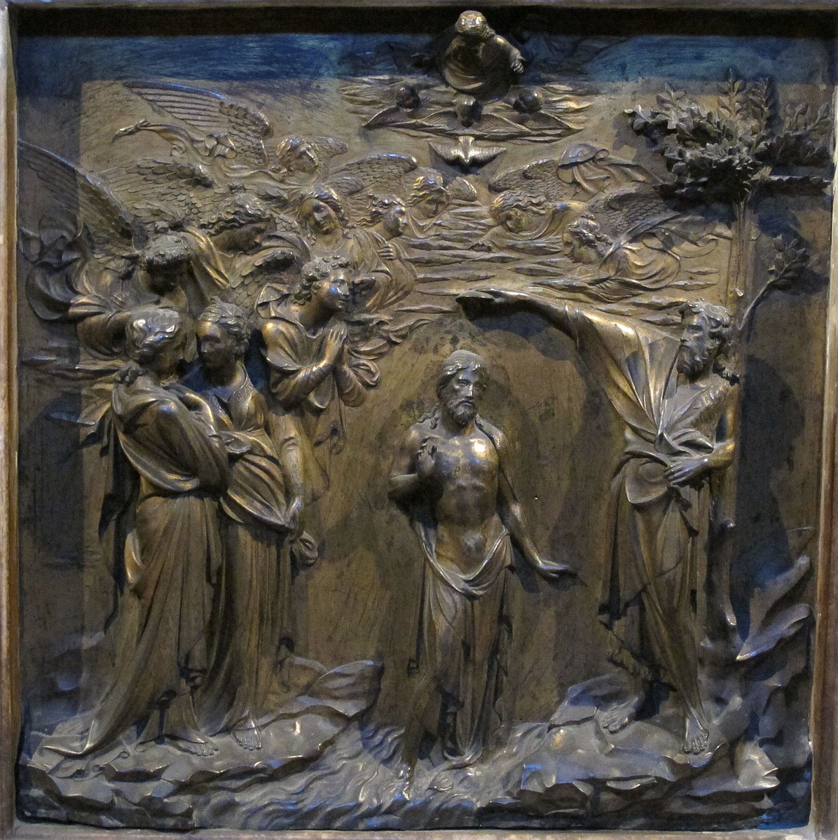 Figure 20: (F4_19) Lorenzo Ghiberti, Baptism of Christ, Baptistery of Siena