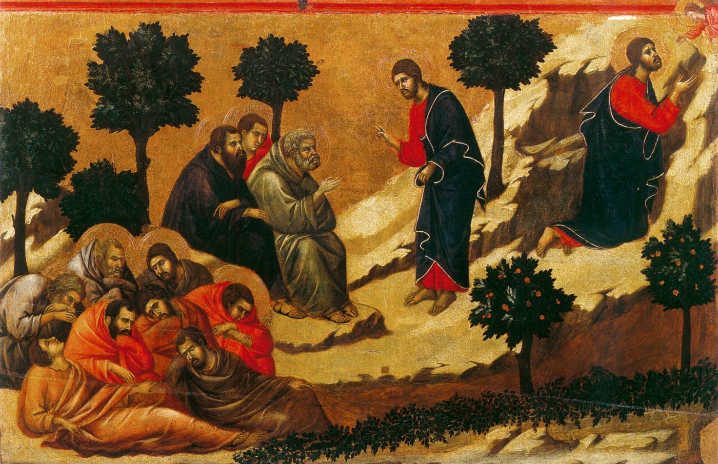 Figure 30: (F4_27) Duccio, Agony in the garden from the Maestà, Opera del Duomo Siena