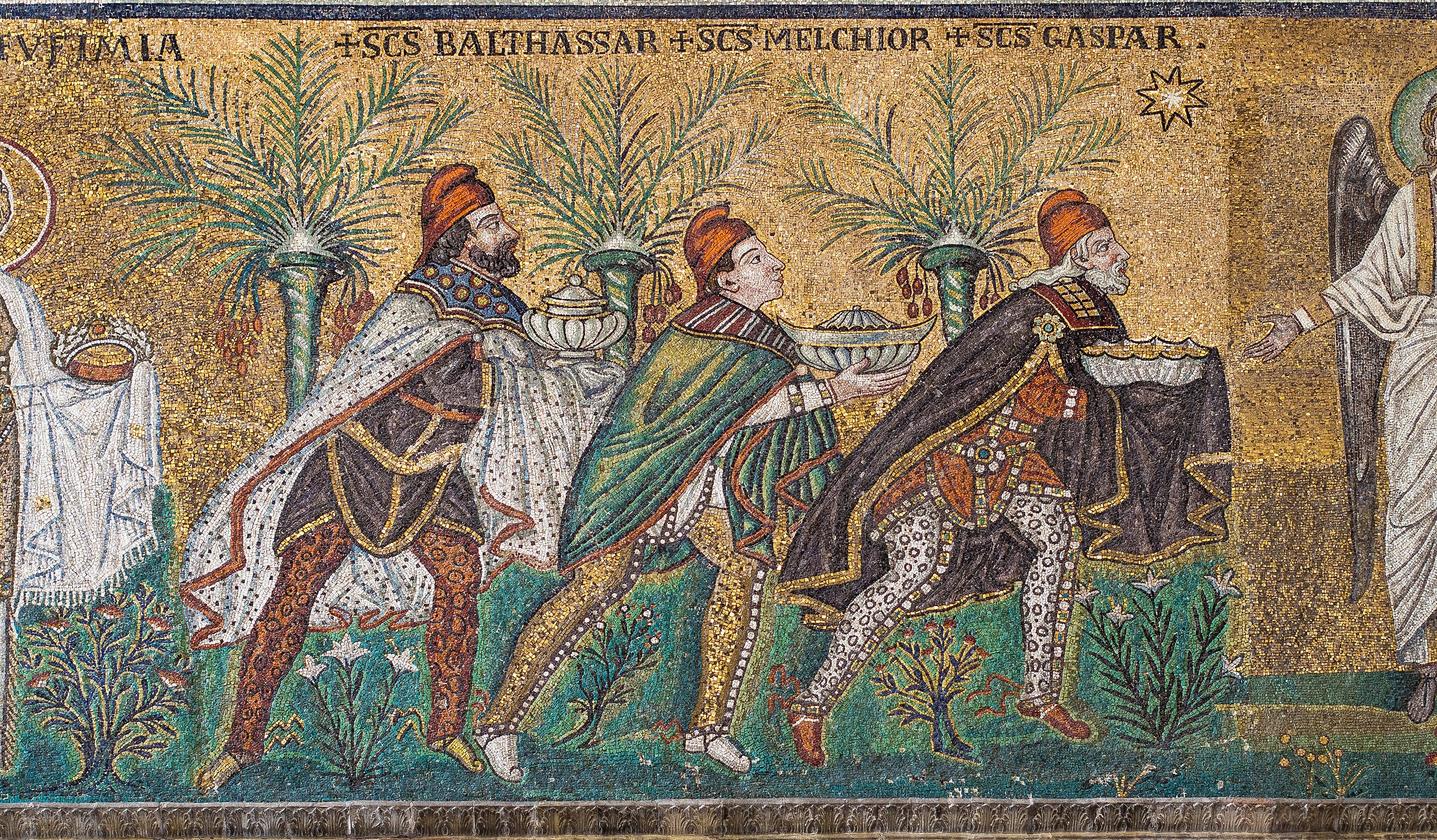 Figure 11: (F5_8) Detail from the Three Magi mosaic, Basilica of Sant’ Apollinare Nuovo