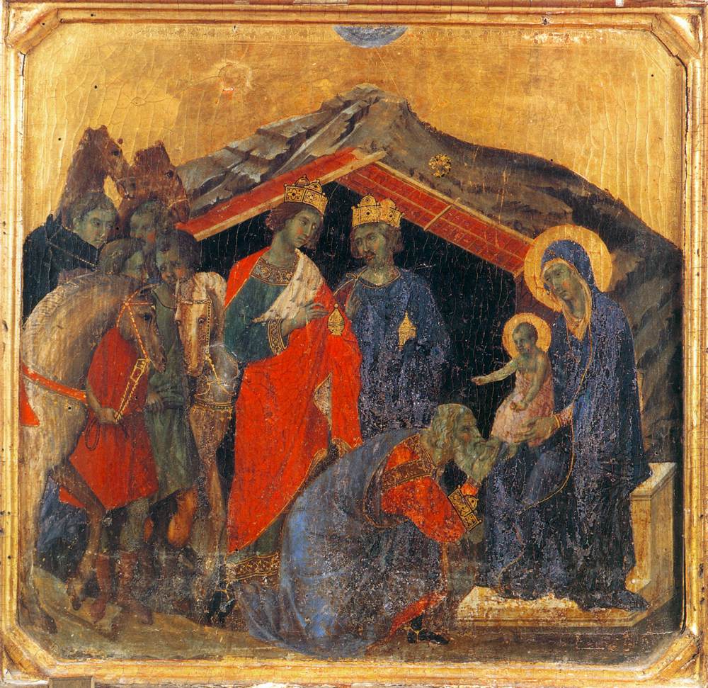 Figure 16: (F6_11) Duccio, Adoration of the Magi from the Maestà, Opera del Duomo Siena