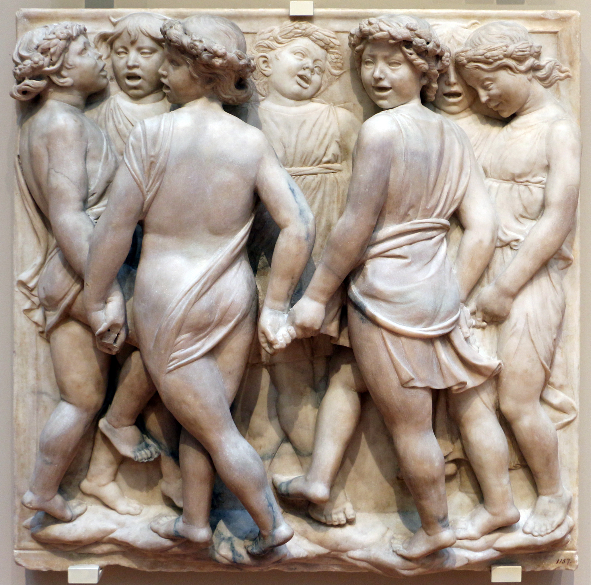 Figure 31: (F6_28) First bracket panel of Luca della Robbia, Cantoria