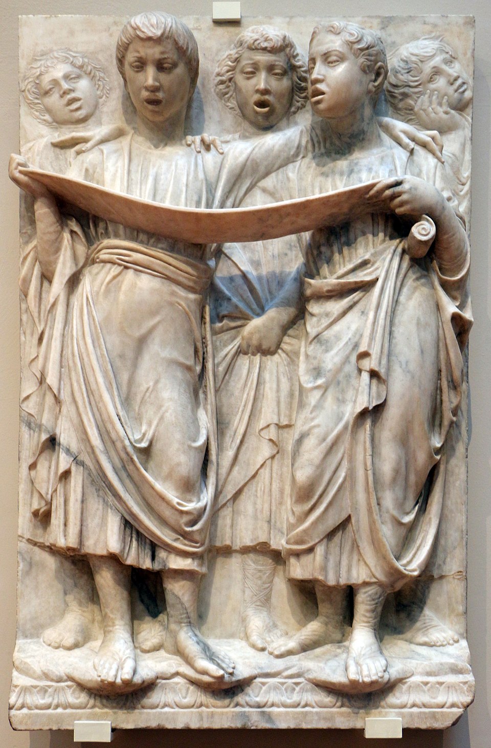 Figure 36: (F6_33) Right end panel of Luca della Robbia, Cantoria