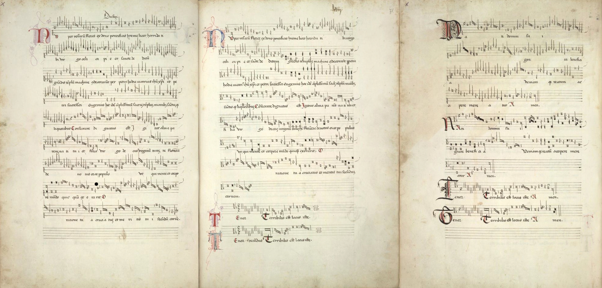 Figure 41: (F6_37) Guillaume Dufay, Nuper rosarum flores, Biblioteca Estense