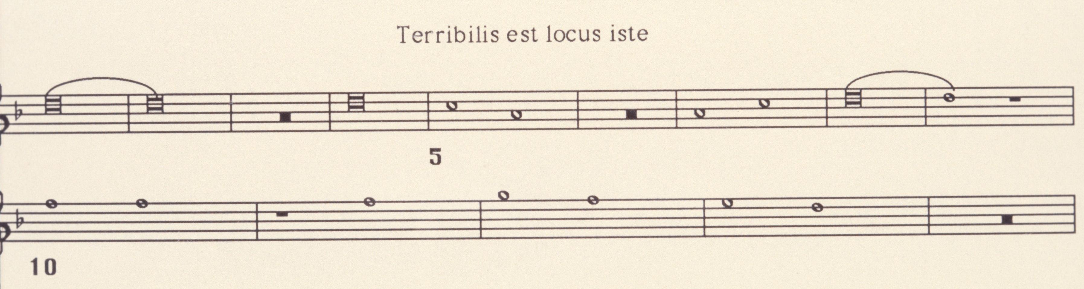 Figure 43: (F6_39) Guillaume Dufay, Terribilis est locus iste Nuper Rosarum Flores*