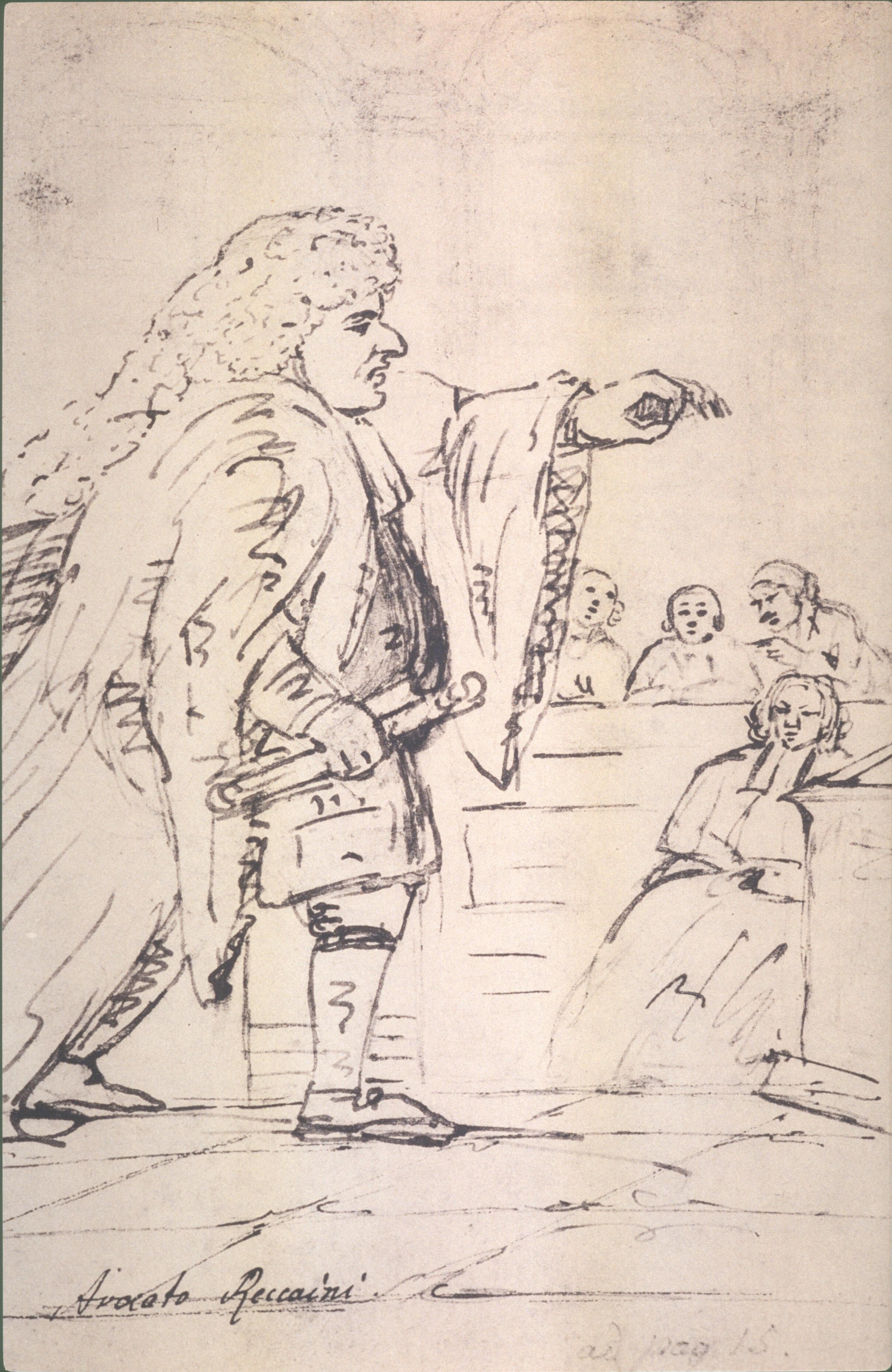 Figure 51: (O_G_51) Goethe’s sketch of Avvocato Reccaini