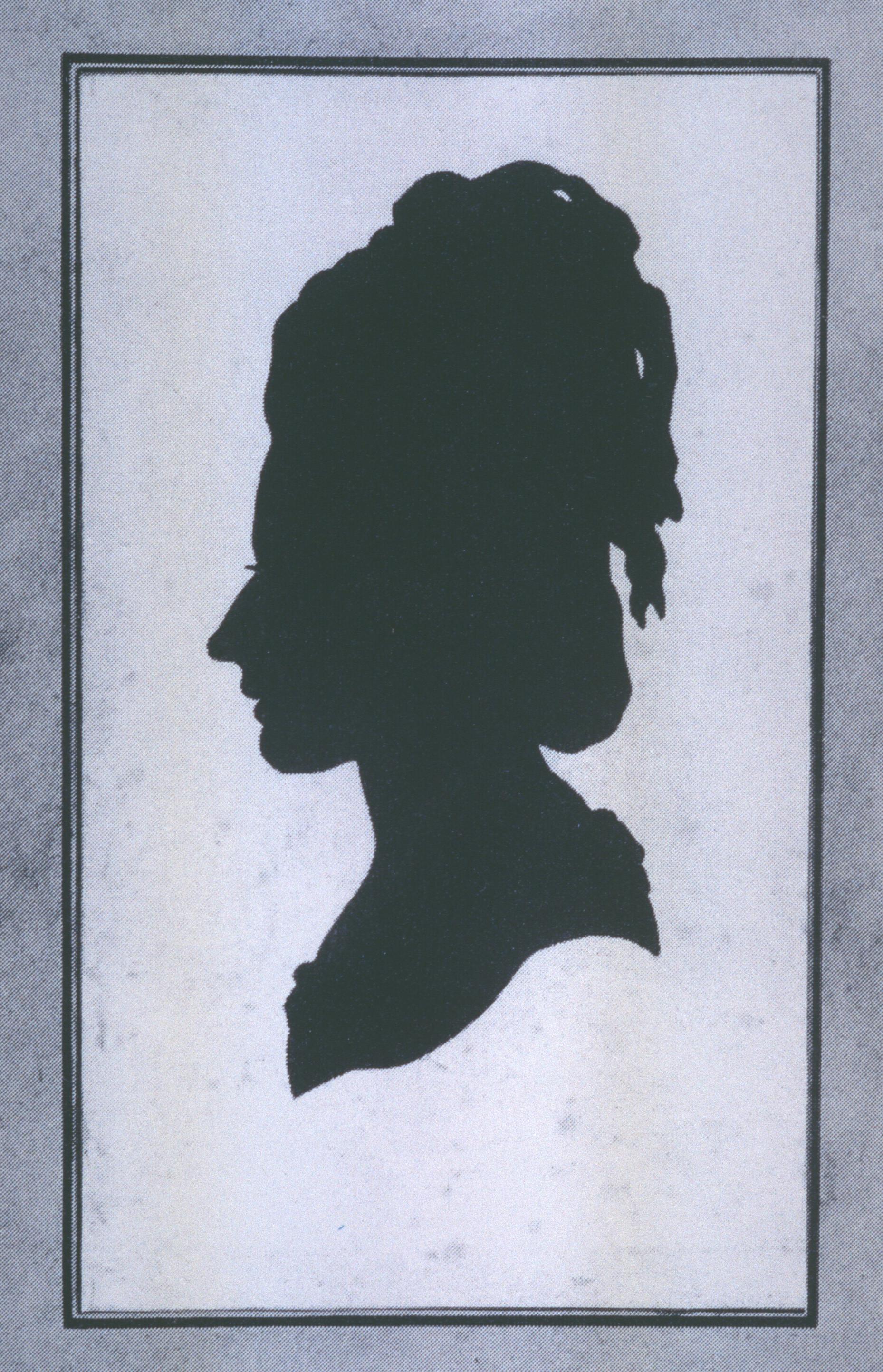 Figure 63: (O_G_63) Silhouette of Frau von Stein,* c. *1775