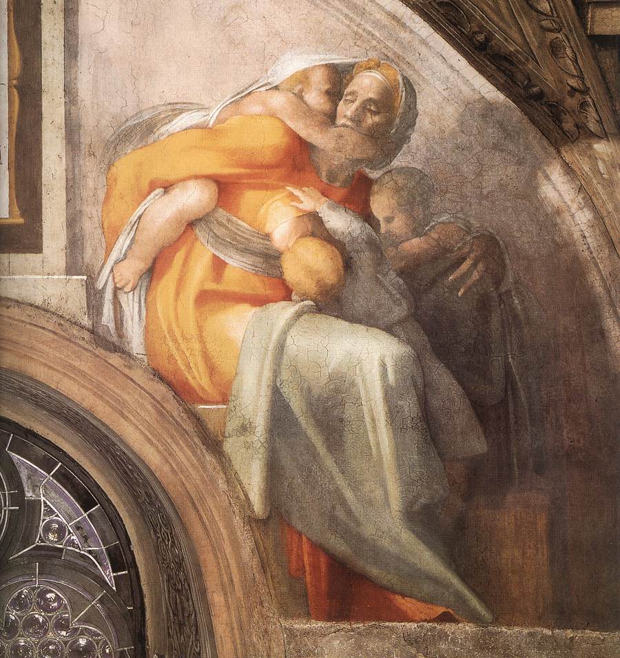 Figure 52: (OT5_37) Detail of the wife of Jehosaphat from Sistine Chapel lunette