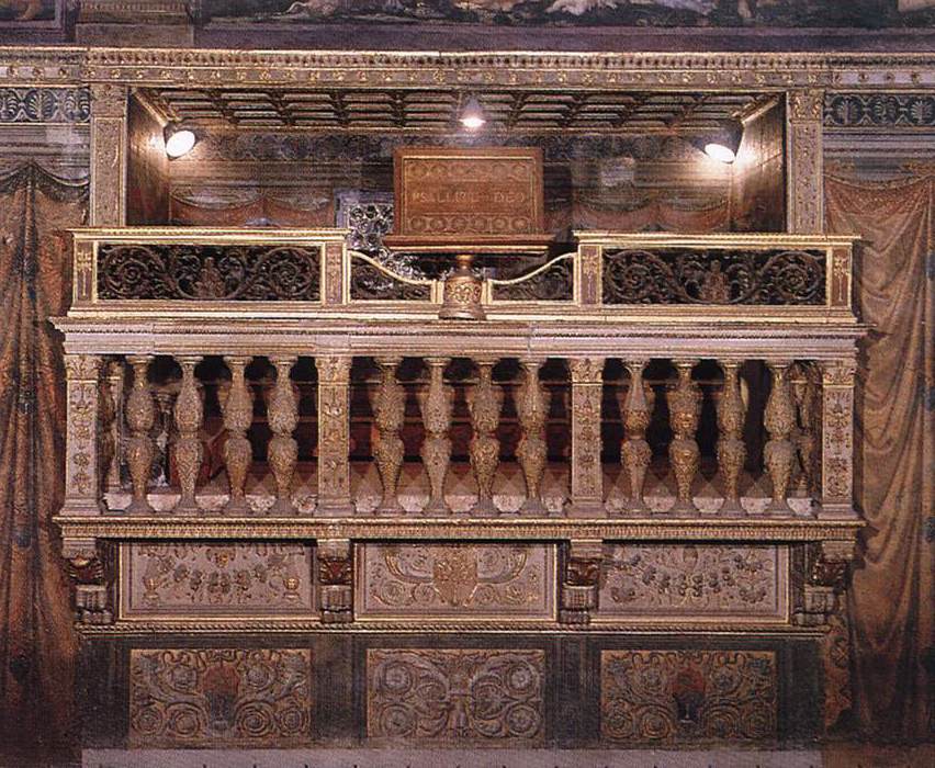 Figure 12: (OT5_9) Andrea Bregno, The Singers’ Gallery (cantoria), Sistine Chapel