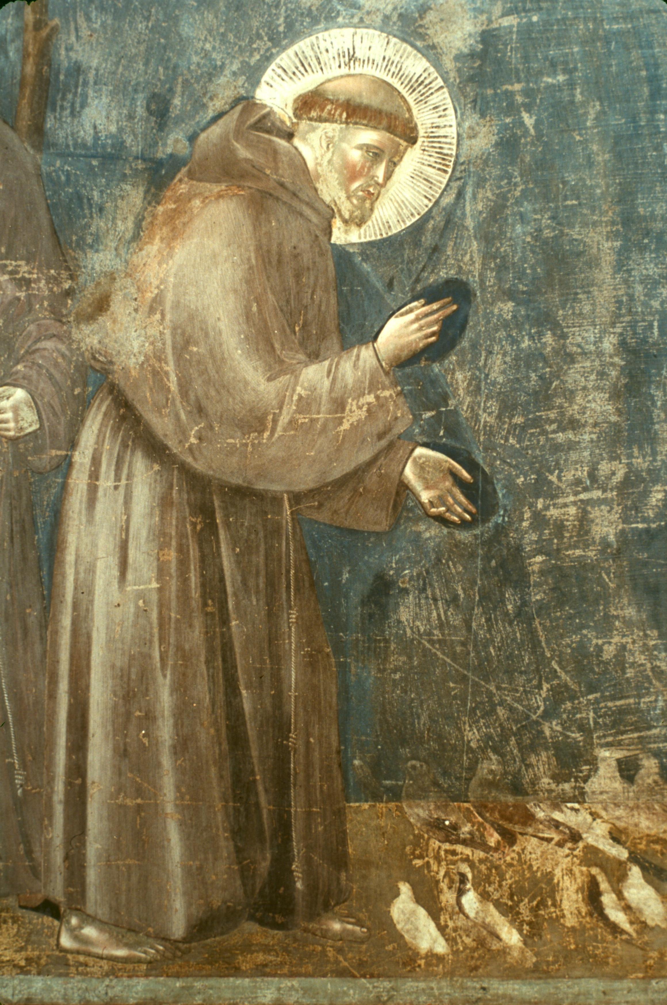Figure 2: (P_Pu_2) Detail of St. Francis at Assisi (l); Giotto’s Scrovegni Chapel at Padua (c); detail of Joachim from Scrovegni Chapel (r)