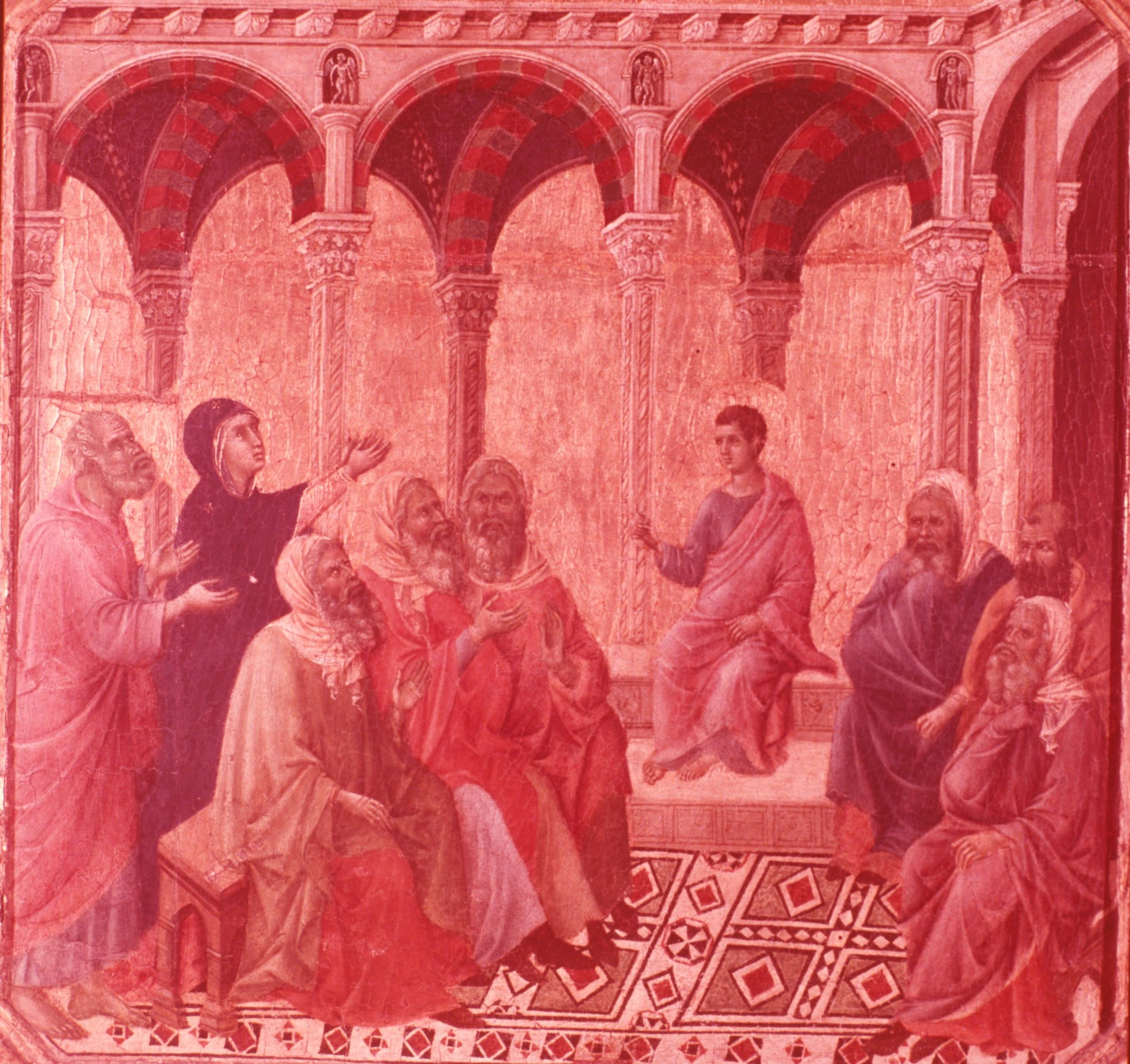 Figure 26: (P_Pu_27) Duccio’s Jesus among the Doctors