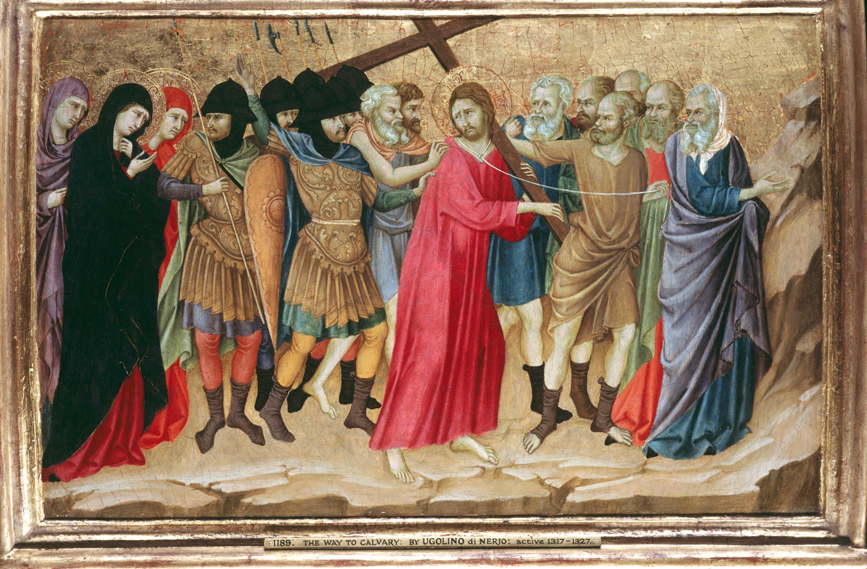 Figure 8: (P_Pu_8) Ugolino di Nerio’s* [title needed] *(l); detail from same (r)