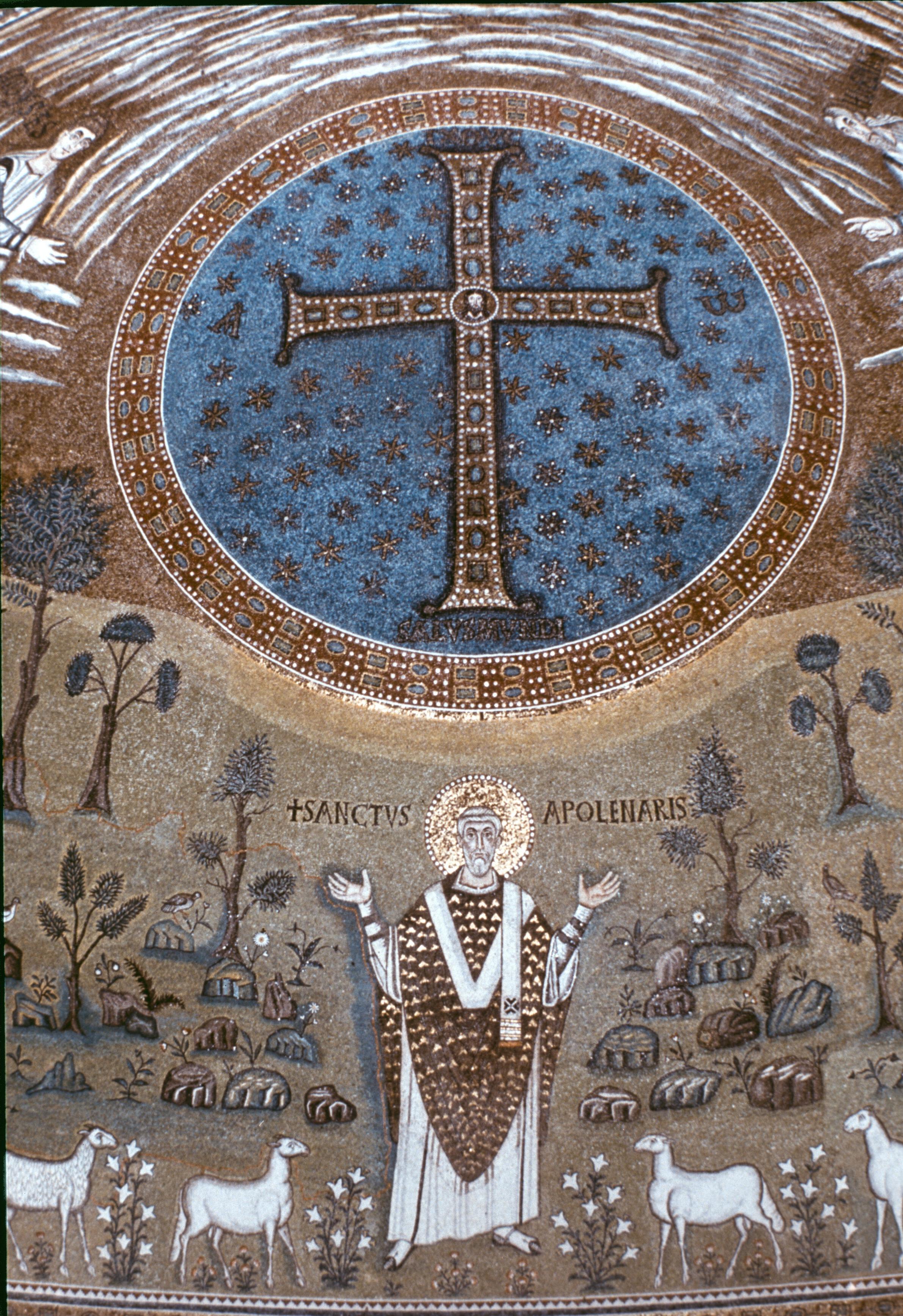 Figure 7: (P_Pa_7) (l-r) Mosaic at Ravenna, ‘Five Sisters’ at York, ‘Bishop’s Eye’ at Lincoln