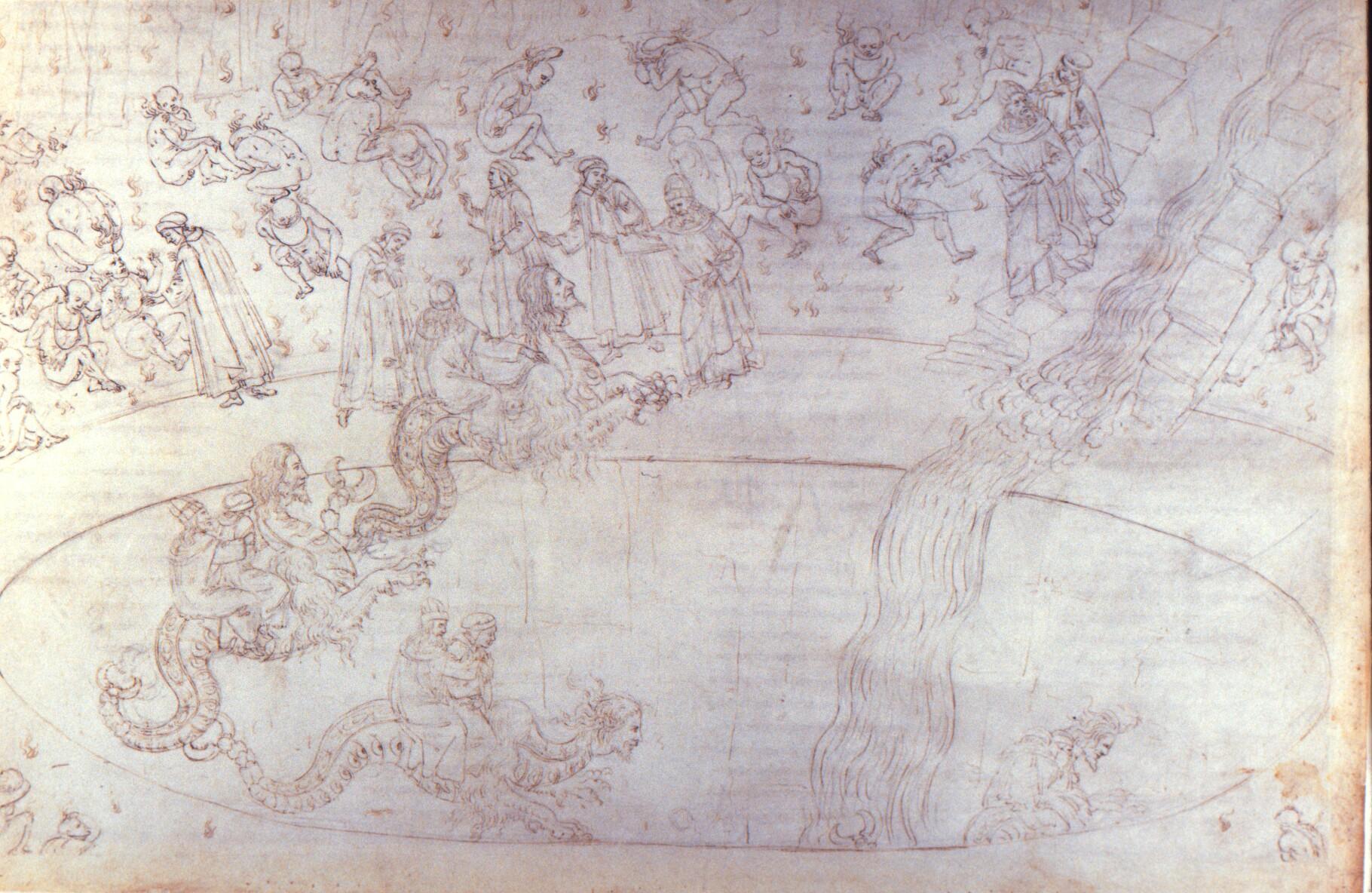 Figure 16: (P_BD_17) Botticelli illustration from Inferno 17