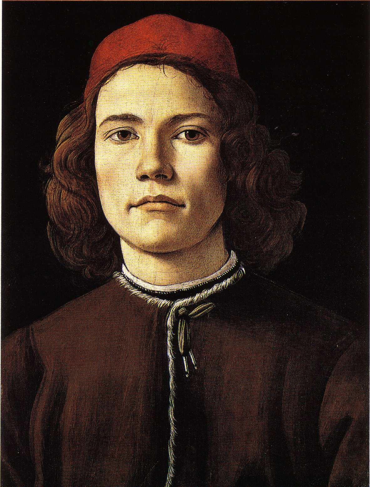 Figure 22: (P_BD_22) Faces by Botticelli: a portrait, a detail from the fresco in the Sistine Chapel, and a detail of Beatrice from the illustrations for the Comedy