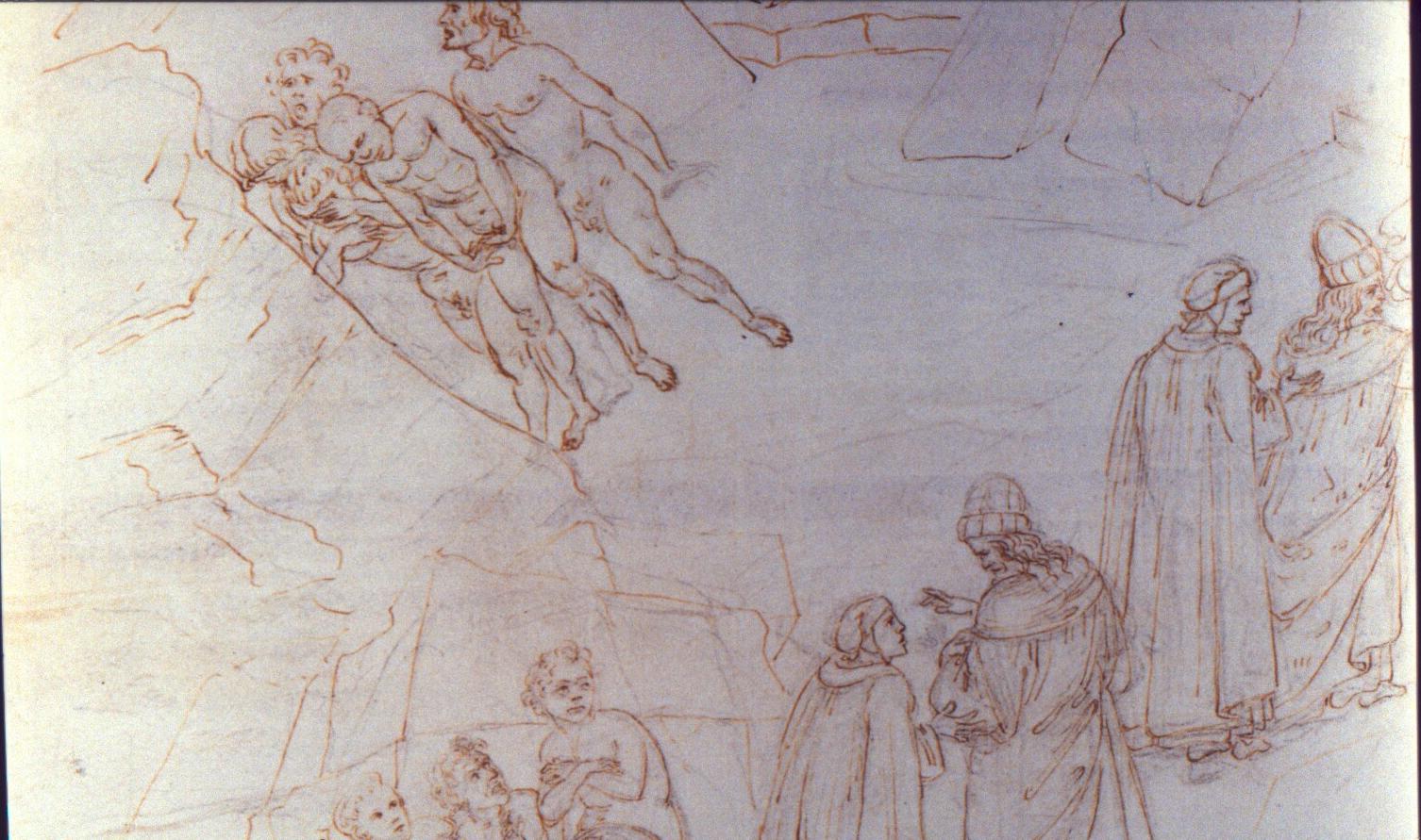 Figure 34: (P_BD_33) Detail of Botticelli illustration from Purgatorio 5