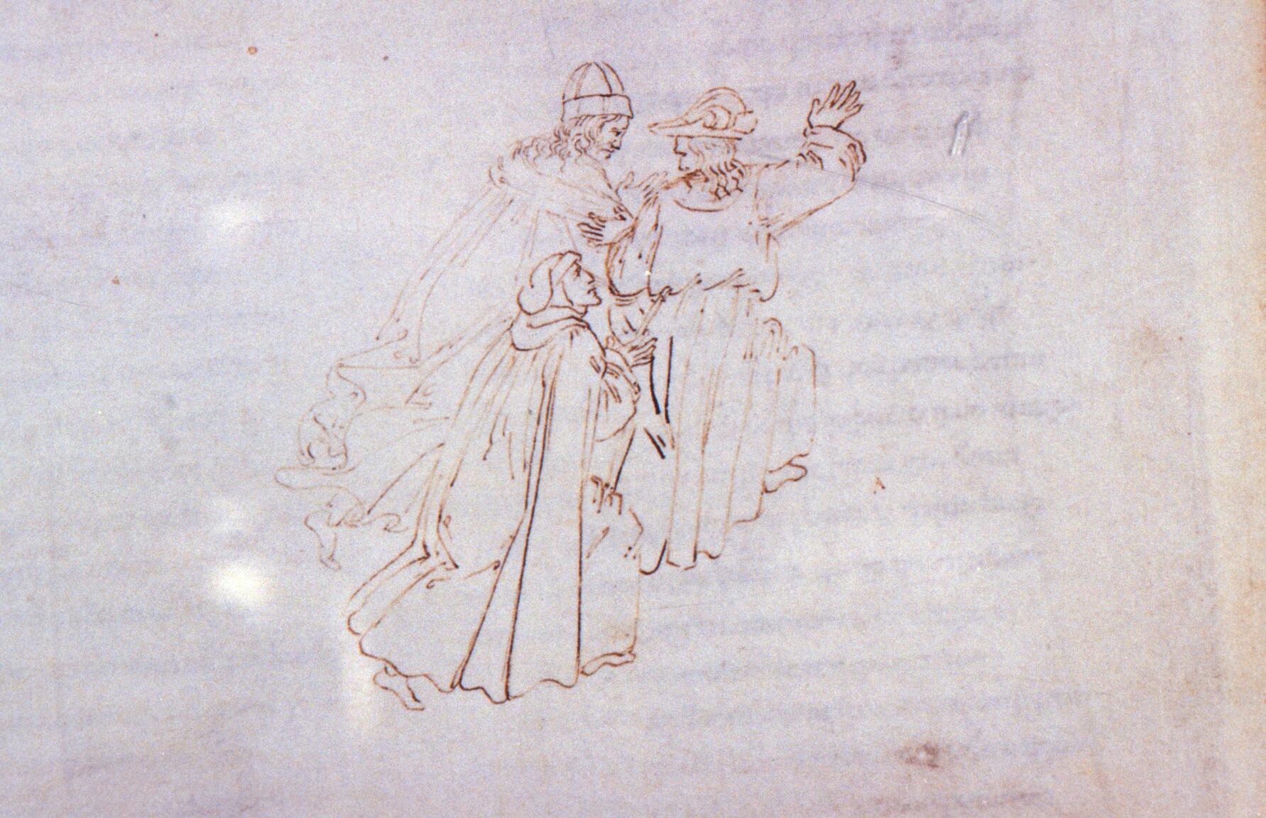 Figure 36: (P_BD_35) Detail of Botticell illustration from Purgatorio 22