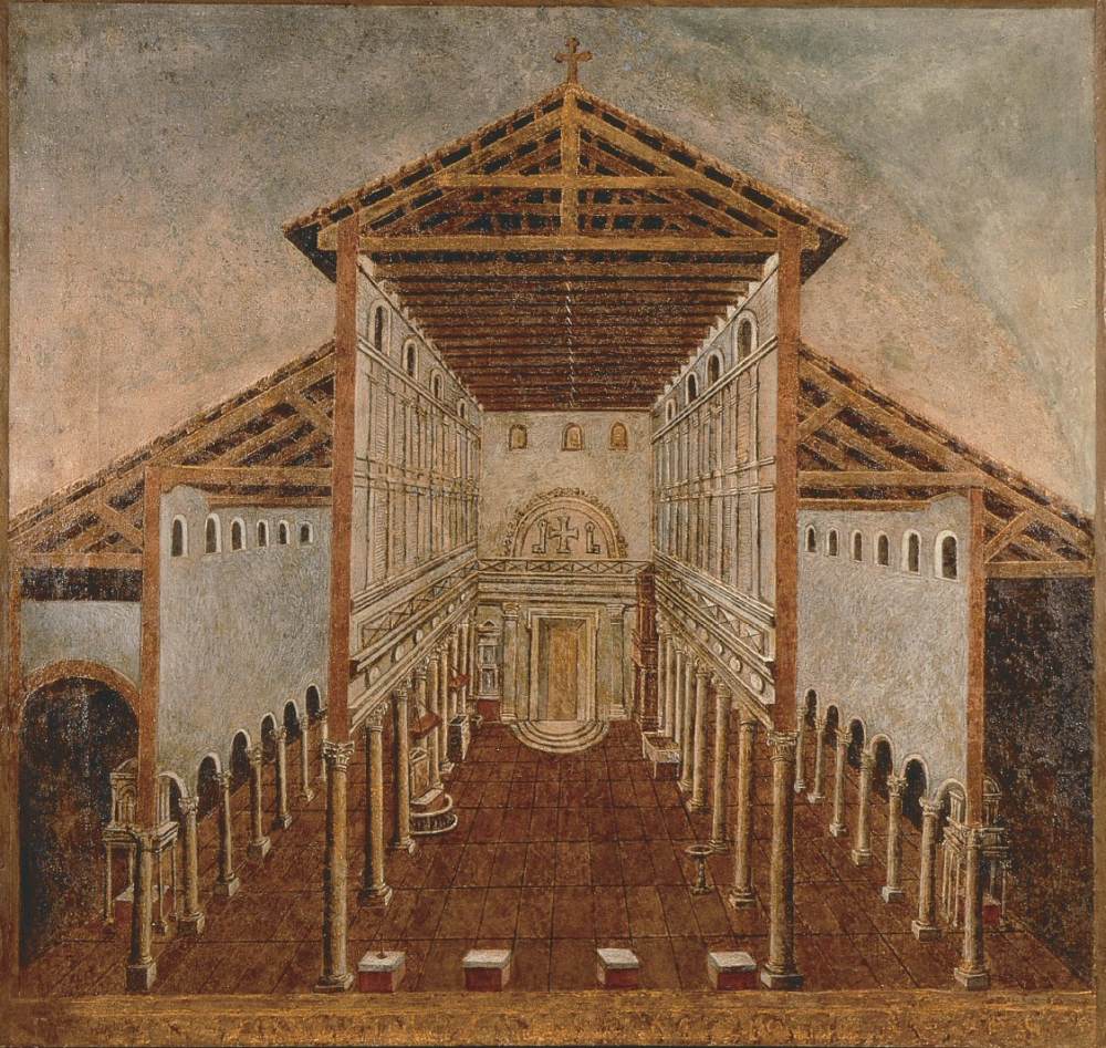 Figure 40: (R1_27) Fresco of interior of Old St Peter’s, Sacristy, St Peter’s Basilica
