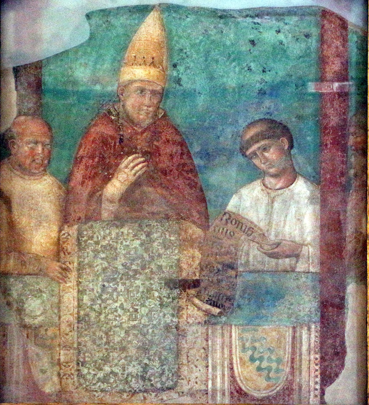 Figure 41: (R1_29a) Pope Boniface VIII declares the Jubilee Year of 1300, Basilica of St John Lateran
