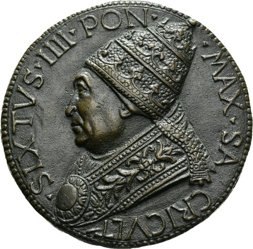Figure 54: (R1_38a) Antonio Guazzalotti, Portrait medal of Sixtus IV, Metropolitan Museum of Art
