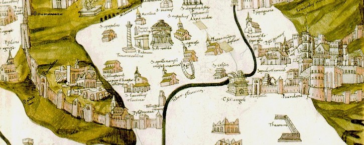 Figure 75: (R1_56) Pietro del Massaio, Detail from 1469 map of Rome, Ms. Vat. Lat. 5699, Biblioteca Apostolica Vaticana
