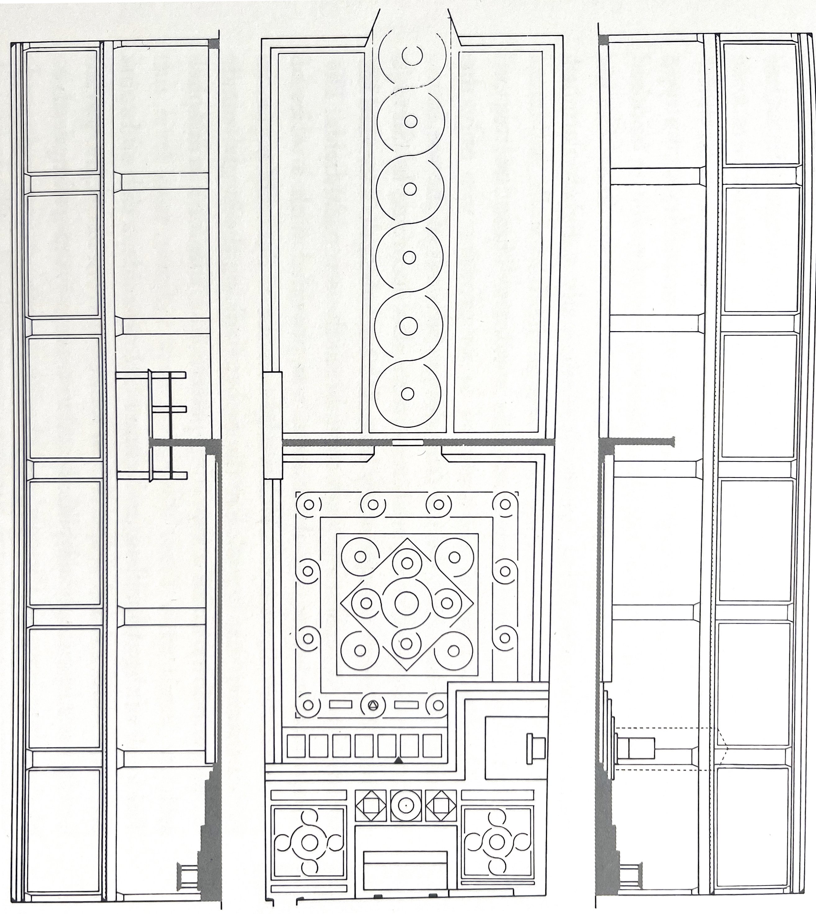 Figure 83: (R1_63a) Diagram of the floor and walls of the Sistine Chapel