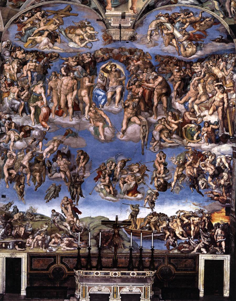 Figure 9: (R1_7) Michelangelo, The Last Judgement, altar wall, Sistine Chapel
