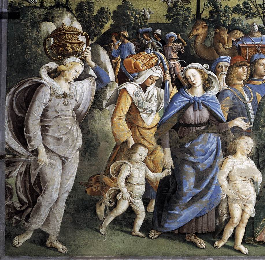 Figure 23: (R2_19) Detail from Perugino, Moses’s Journey into Egypt and the Circumcision of His Son Eliezer